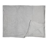 Plaid Microfibre Gris Clair 120x150cm, Doux Effet Sherpa, Lavable en Machine - CMP_Drop Gris clair G