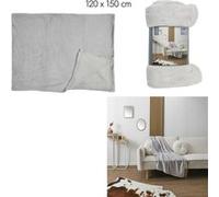 Plaid Microfibre Gris Clair 120x150cm M12