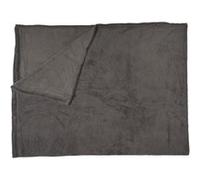 Plaid Microfibre "Roméo" 150x200cm Gris Foncé Gris G