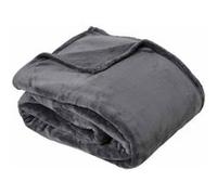 Plaid - Microflanelle - 130 x 170 cm - Acier Gris G