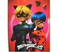 Plaid - Miraculous - Ladybug - 100 x 140 cm - Rouge - Lavable en machine à 30°C