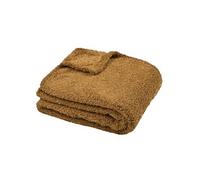 Stof - Plaid - Taille 130x160 cm - 100% Polyester - Couleur Camel - Modèle Montréal - Couverture - Doux Chaud Moelleux, uni