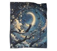 Plaid Moon Throw Blanket pour canapé, impression 3D en microfibre, déco mai | 50x60inchStyle soigné au quotidien renouvelle la pièce avec douceur et accompagne canapé, chambre, fauteuil et moments de
