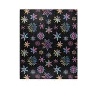 Plaid Motif De Flocons De Neige Rainbow Douillette Plaid Polaire Chaude Couverture Polaire pour Femme Hiver Lits L