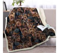 Plaid Noir Marron Animal Plaid Enfant Jeté de Canapé Flanelle et Laine Agneau Blanket Conception Recto Verso Couverture Mou Couvre Canape Soins Faciles Couverture Polaire Lavable Plaide 130x150cm