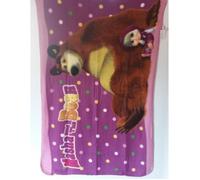 Plaid - OEKO-TEX - Masha et Mishka - Violet - 100x150 cm - Polaire Enfant