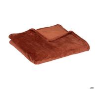 Plaid ""Ollis"" 125x150cm rose terracotta - Atmosphera Créateur d'intérieur