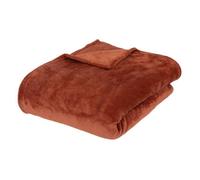 Plaid ""Ollis"" 180x230cm rose terracotta - Atmosphera createur d'interieur