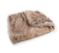 Plaid Oslo taupe 130x170 cm - - Marron - Polyester