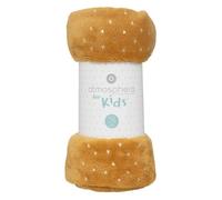 Plaid Oya 75x100cm flanelle ocre - Atmosphera createur d'interieur