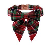Plaid Pet Collar, Holiday Dog Bowtie, Pet Bow Tie Collar, Adjustable Dog Collar, Classic Dog Bow Tie, Pet Bowknot Collar, Dog Collars for Boys, Dog Collars for Girls, Pet Bow Tie for Puppy,