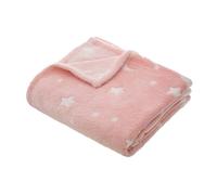 Atmosphera – Plaid enfant « Reka » – phosphorescent 125 x 150 cm Rose