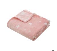 Plaid phosphorescent 125x150cm rose - Atmosphera Créateur d'intérieur