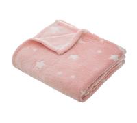 Atmosphera – Plaid enfant « Reka » – phosphorescent 125 x 150 cm Rose