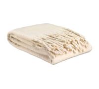 Plaid Plaid uni recyclé 130x160 Créme