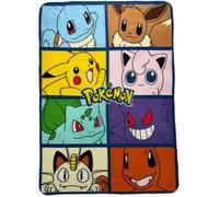 Plaid - POKEMON - 8 Pokemon - 100 x 140 cm
