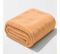 Plaid Polaire 115 x 260 cm Doux et Chaud Plaid Tout Doux Polyvalente pour Printemps Automne Canapé Ou Lit, Beige