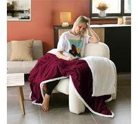 Vivezen – Couverture plaid polaire – Flanelle & Sherpa ultra doux – 150x200 / 220x240 – 5 coloris