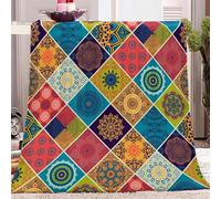 Plaid Polaire 220x240 Adulte Enfant GéOméTrie Douce Flanelle Couverture lit 2 Personnes en Microfibre, Plaid Canape Grande Taille Jeté de Canapé, Réversible Peluche Couverture