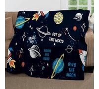 Plaid Polaire 70x100 cm, Couvertures pour Enfants Adultes FuséE Ciel éToilé Univers Dessin Animé Couverture et Plaids Flanelle Doux et Chaude Confortables Couvertures pour Chambre et Lit Canapé