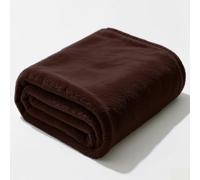 Plaid Polaire 90 x 100 cm Doux et Chaud Plaid Tout Doux Polyvalente pour Printemps Automne Canapé Ou Lit, Brun
