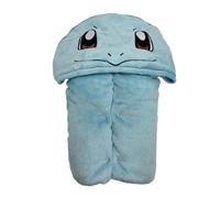 Homadict - Plaid à Capuche Pokémon - Carapuce - 120x150cm - Doux & Confortable - Licence Officielle, Bleu