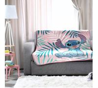 Plaid polaire à fleurs Disney Lilo & Stitch