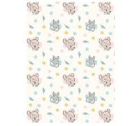 Plaid polaire - AYMAX - Disney Bambi - 110x150 cm - Couleur corail - Lavable en machine