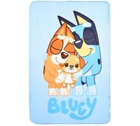 Plaid polaire - Bluey - 100 x 150 cm - Doux et chaud - Polyester lavable 40°C