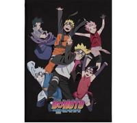 Plaid polaire Boruto - NRT Next Generations - Tous les personnages - Noir,