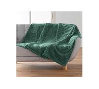Douceur d'Intérieur – Plaid polaire cocooning Mini Frosty – 125 x 150 cm – cèdre