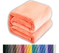 Plaid Polaire, Couverture Polaire Flanelle 90 x 180 cm Polyester, Pelucheuse et Douce, Entretien Facile Couverture Lit Grande Taille Jete pour Le Lit, Le Canapé, Le Sofa, Lit et Salon, Teint charnu