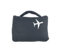 Plaid polaire de voyage 120x150cm polyester gris anthracite avec les bords surpiqués + Housse de transport - COSYAIR - ALTOBUY Gris