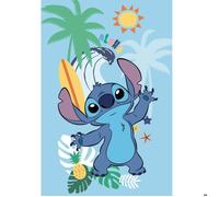 Plaid polaire - Disney - Lilo et Stitch - 100 x 150 cm - Coloré - Facile d'entretien