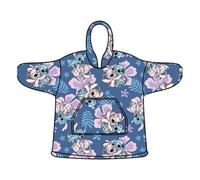 Sweat Poncho/Pull Plaid Stitch Adulte