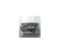 Douceur d'Intérieur – Plaid Doux – 180 x 220 cm – Flanelle Unie – Flanou Gris