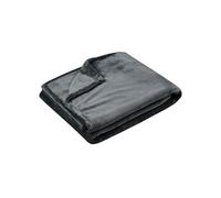 Stof - Plaid -Taille 130x160 cm -100% Polyester - Couleur Anthracite - Modèle Doudou - Couverture - Plaid Polaire Doux Chaud Confortable Canapé Nid Douillet