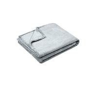 Plaid polaire doudou gris perle 130 × 160 cm
