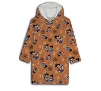 Plaid Polaire - DRAGON BALL - Taille Unique - Avec Manches et Capuche - Lavable en Machine - Marron
