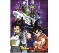 Dragon Ball Plaid Polaire DBZ-Tous Les Personnages-Violet, One Size