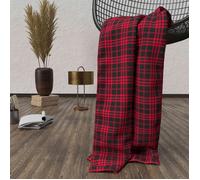 Plaid polaire en microfibre 120x160 cm TARTAN, par Soleil d'ocre