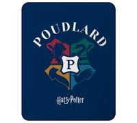 Plaid polaire enfant imprimé - HARRY POTTER BLASON - Bleu - 110x140cm