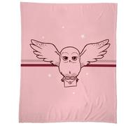 Plaid polaire extra doux imprimé - HARRY POTTER GIRLY - Rose - 125x150cm