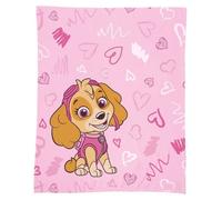 Plaid polaire extra doux imprimé - PAT PATROUILLE GRAFFITY - Rose - 125x150cm