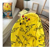 Plaid polaire extra doux imprimé - POKÉMON ECLAIR - Jaune - 120x125cm