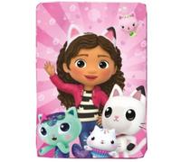 Plaid Polaire Gabby et la Maison Magique - Haute Qualité 100x140cm - - Rose