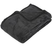 Plaid Polaire Gris 125 X150 cm Ultra Doux Couverture Microfibre Jeté de Lit