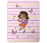 Plaid Polaire Imprimé, Dora Aile Rose 110X140