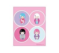 Plaid polaire Kimmi Junior rose 110 x 140 cm