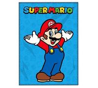 Plaid polaire Mario Bros bleu